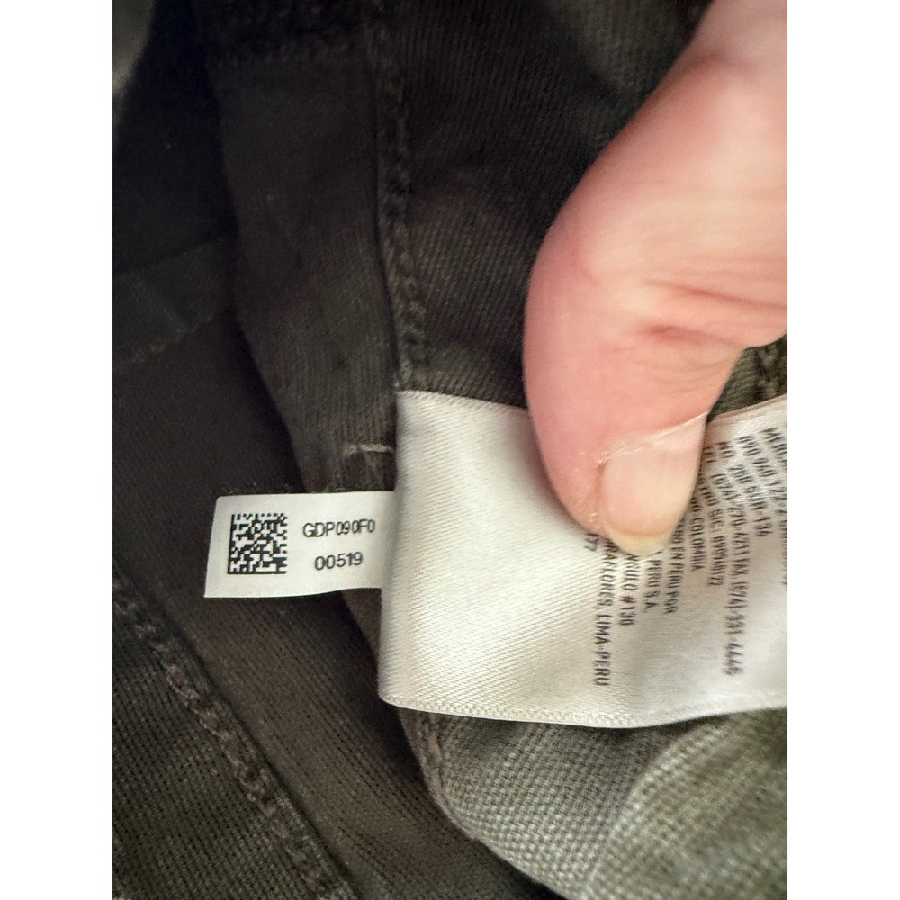 American Eagle Olive Green Utility Pants Mid-Rise Straight Leg Size 4 X-Long - Picture 6 of 12